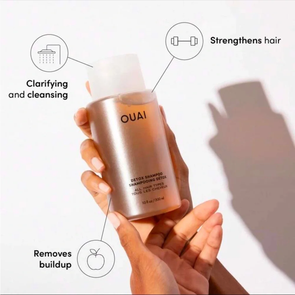 OUAI Detox Shampoo — Peach Amber